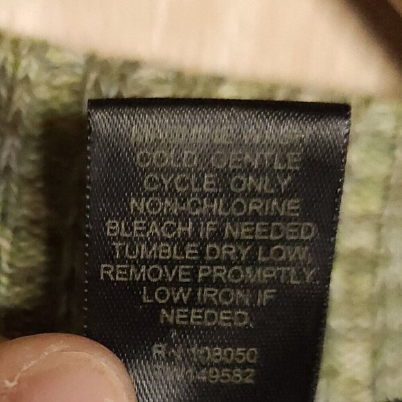 Lane Bryant Green Striped Open Lightweight Sweater Shawl Cardigan 14-20 - Picture 5 of 5